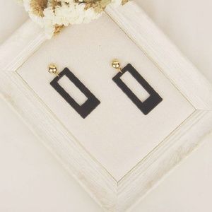 Acrylic earrings geometry rectangle new with tags